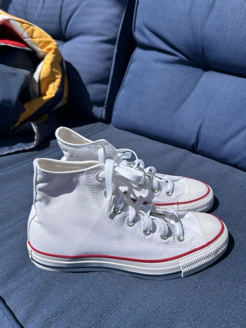 CONVERSE CTAS Chuck Taylor All Star Hi Sneaker M6 W8 WIDE WIDTH Optic NIB - Picture 6 of 12